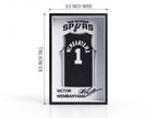 Victor Wembanyama 3D Printed Jersey Shadowbox, NBA Spurs Wemby #1 Desk Shelf or Wall Decor, Dorm Room Gift, Back to School Sports,