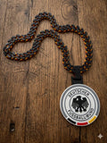 Germany DFB 3D Printed Necklace & Pendant – Black Red Yellow Football Chain – Handmade Soccer Jewelry – Fan Gift Inspired Müller – World Cup