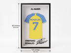 Cristiano Ronaldo Al-Nassr Jersey Shadow Box  • 3D Printed  CR7 Wall Art • Ronaldo Gift • Al-Nassr Football Decor • Jersey Display