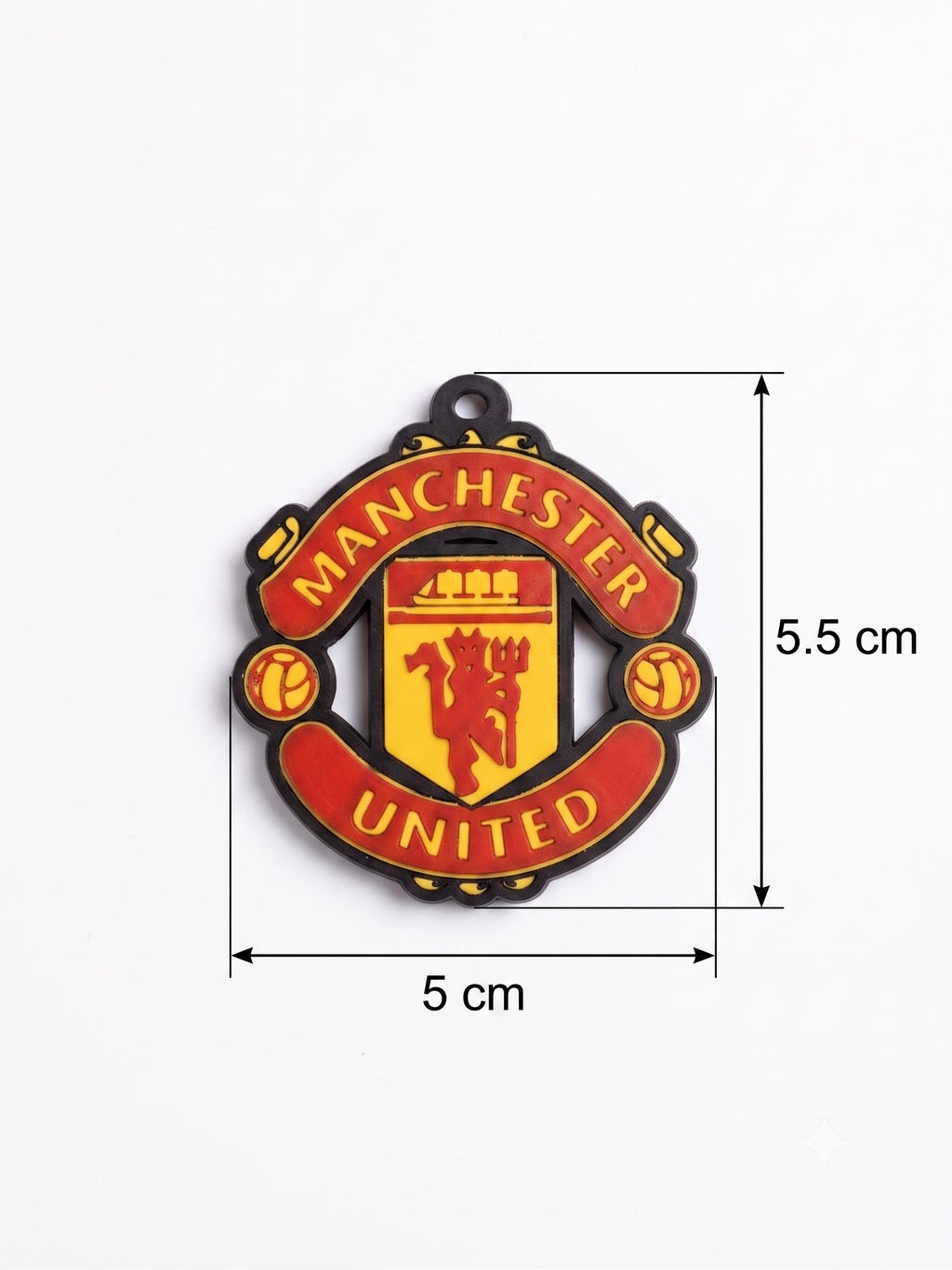 Manchester United Keychain | EPL Football Fan Gift | 3D Printed Red Devils Soccer Crest Keyring | Premier League Merch & Gifts for Him