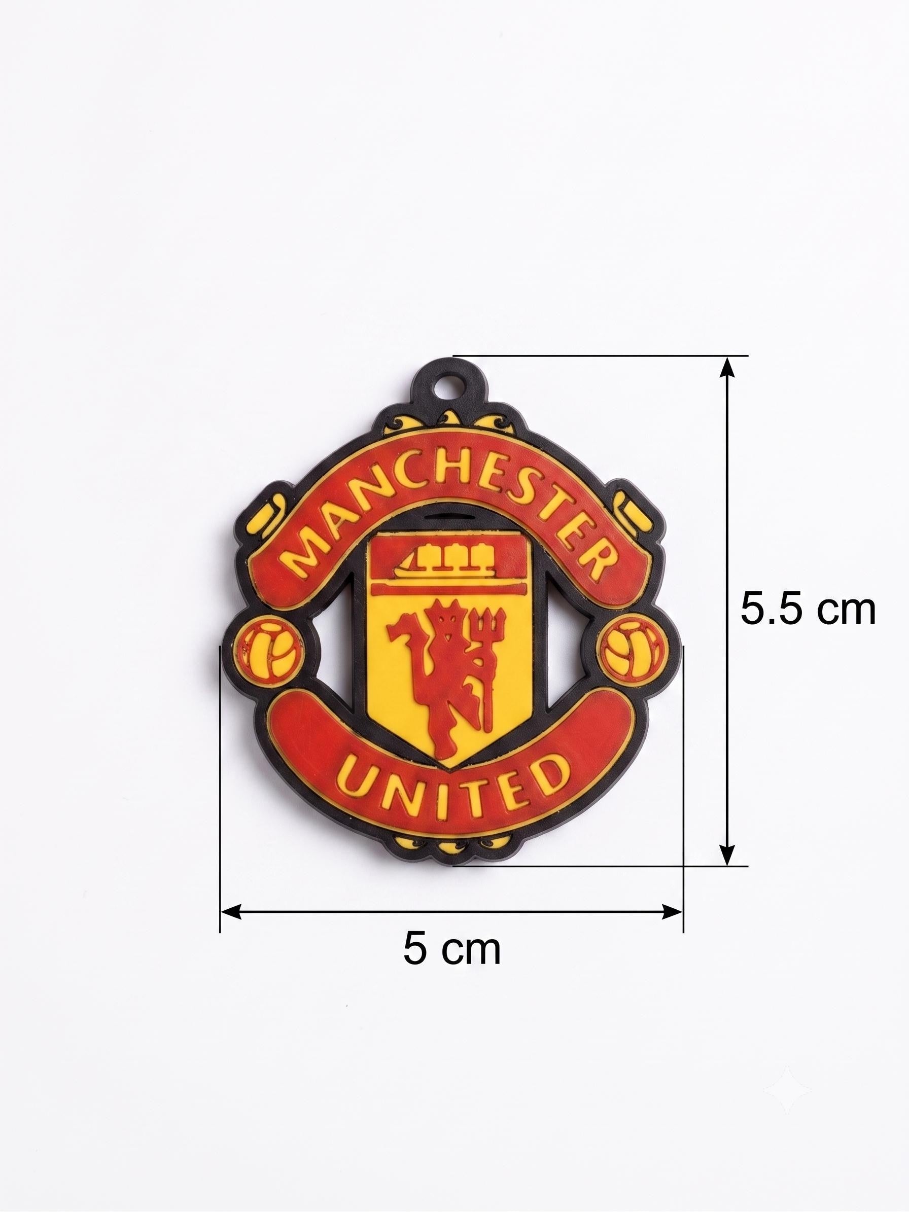 Manchester United Keychain | EPL Football Fan Gift | 3D Printed Red Devils Soccer Crest Keyring | Premier League Merch & Gifts for Him