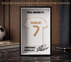Cristiano Ronaldo Real Madrid Jersey Shadow Box  • 3D Printed  CR7 Wall Art • Ronaldo Gift • Hala Madrid Football Decor • Jersey Display