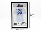 Juan Soto Shadow Box, NY Mets 3D Printed Baseball Jersey, New York Mets Desk Decor, MLB Sports Memorabilia Art, Unique Baseball Gift