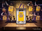 LeBron James 3D Printed Jersey Shadow Box | Los Angeles Lakers NBA Decor for Dorm Room, Desk & Shelf | Back to School Sports Fan Gift