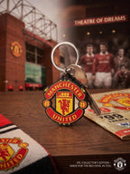 Manchester United Keychain | EPL Football Fan Gift | 3D Printed Red Devils Soccer Crest Keyring | Premier League Merch & Gifts for Him