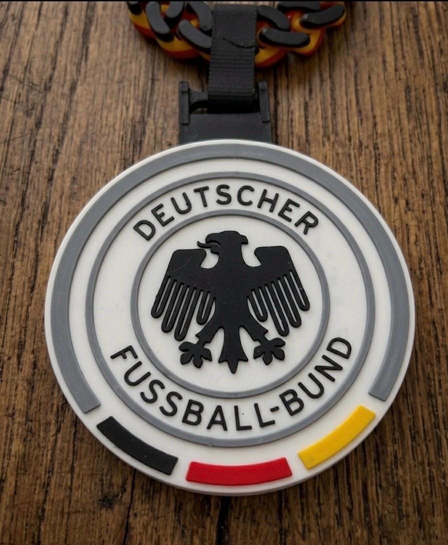 Germany DFB 3D Printed Necklace & Pendant – Black Red Yellow Football Chain – Handmade Soccer Jewelry – Fan Gift Inspired Müller – World Cup