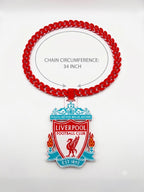 Liverpool FC Necklace | 3D Printed Chunky YNWA Soccer Chain | LFC Fan Gift | Premier League Football Club Crest Pendant | 34 Inch Chain