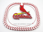 St Louis Cardinals 3D Printed Necklace - Custom MLB Fan Chain - Red and White Cuban Link Sports Medallion - Cardinals Baseball Gift for Him