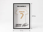 Cristiano Ronaldo Real Madrid Jersey Shadow Box  • 3D Printed  CR7 Wall Art • Ronaldo Gift • Hala Madrid Football Decor • Jersey Display