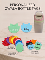 Custom OWALA Water Bottle Name Tags | Personalized Bottle Label