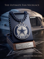 Dallas Cowboys Fan Necklace | NFL Chunky Football Turnover Chain
