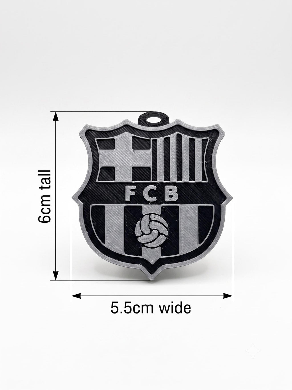FC Barcelona Keychain | 3D Printed Barca Crest Soccer Keyring | Football Bag Tag And Backpack Charm | Sports Gift for Soccer Fans And Boys