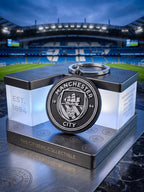 Manchester City 3D Printed Keychain | EPL Football Fan Keyring & Bag Tag | MCFC Soccer Gift for Him | Premier League Champions Memorabilia