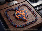 Chicago Bears Necklace | NFL Football Fan Turnover Chain