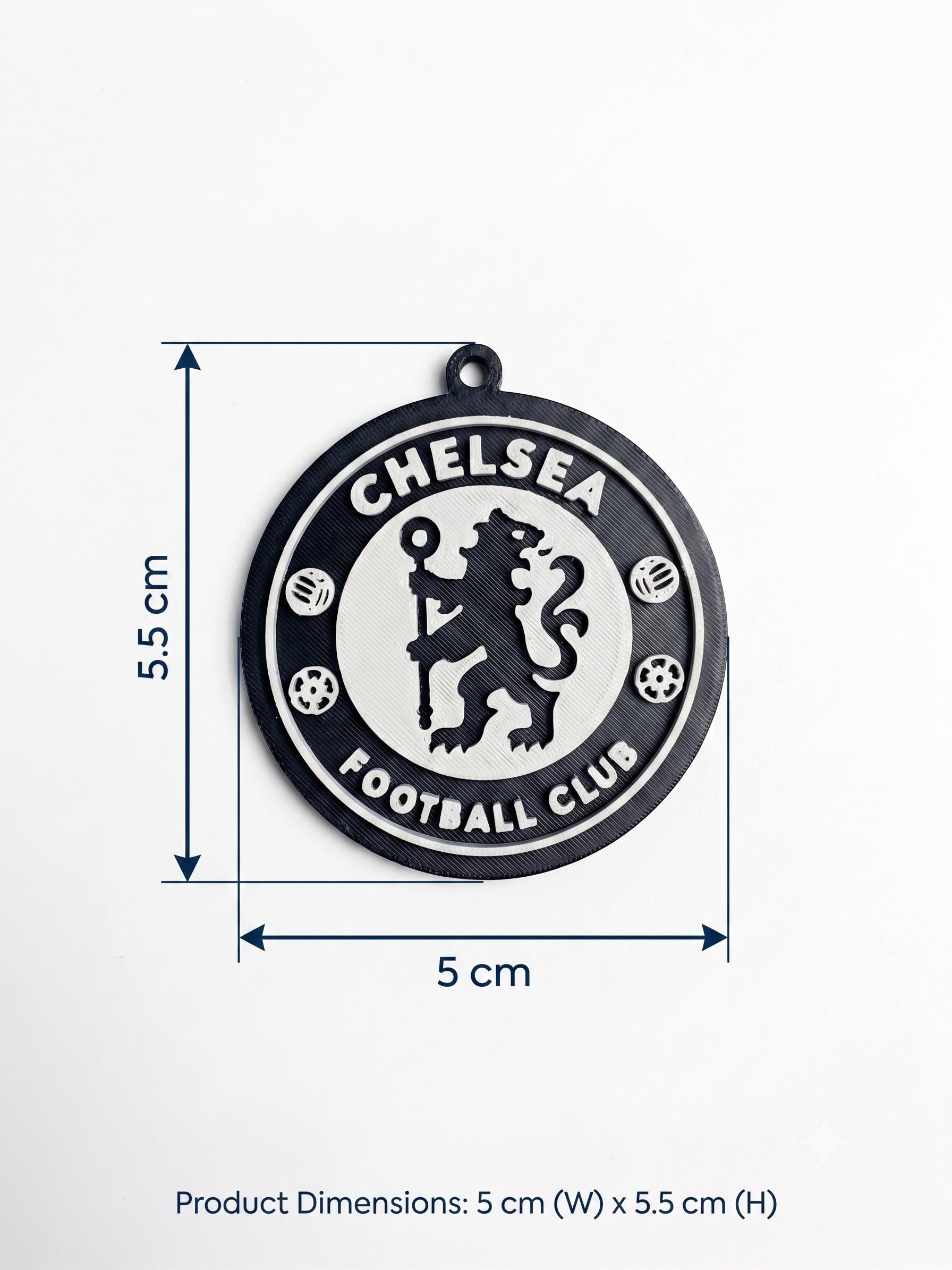 Chelsea FC 3D Printed Keychain | EPL Football Fan Gift, London Soccer Bag Tag, Premier League Blues Accessory, Stamford Bridge Souvenir