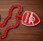 Arsenal FC 3D Printed Pendant & Chain – Red PLA Football Necklace – Gunners Fan Gift – Handmade Soccer Jewelry for Supporters- Champions