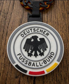Germany DFB 3D Printed Necklace & Pendant – Black Red Yellow Football Chain – Handmade Soccer Jewelry – Fan Gift Inspired Müller – World Cup
