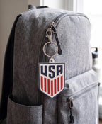 USA Keychain • USMNT Keychain • American Flag Keychain • Soccer Fan Gift • USA Football Accessory • Red White Blue Keychain • 3D Printed