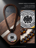 Germany DFB 3D Printed Necklace & Pendant – Black Red Yellow Football Chain – Handmade Soccer Jewelry – Fan Gift Inspired Müller – World Cup