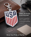 USA Keychain • USMNT Keychain • American Flag Keychain • Soccer Fan Gift • USA Football Accessory • Red White Blue Keychain • 3D Printed