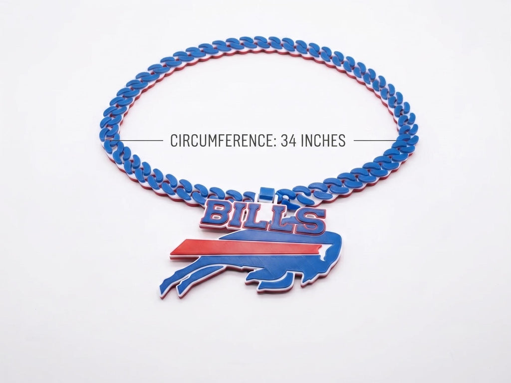 Buffalo Bills Fan Chain, NFL Necklace