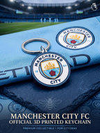 Manchester City FC Keychain | 3D Printed Man City Football Keyring | EPL Soccer Bag Tag | Gift for Citizens Fans | MCFC Soccer Accessory