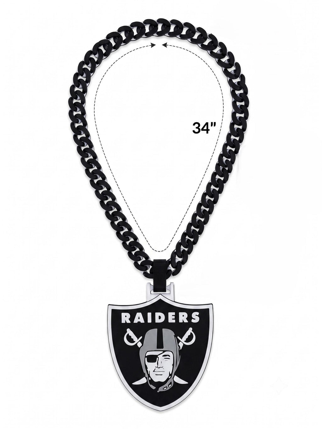 Raiders Necklace | NFL Las Vegas Football Fan Gear