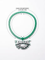 Philadelphia Eagles Fan Chain Necklace - NFL Oversized Game Day Turnover Chain