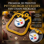 Pittsburgh Steelers Fan Chain | NFL Oversized Football Turnover Necklace