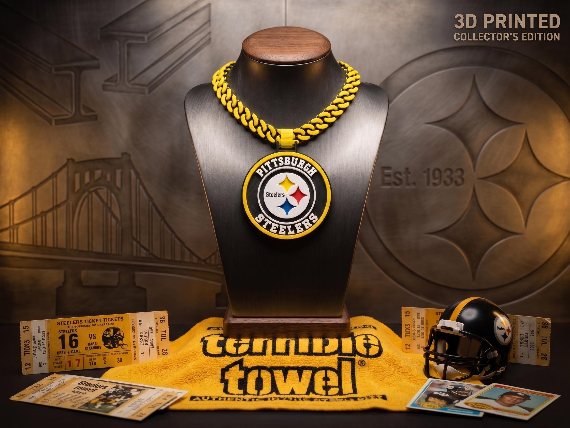 Pittsburgh Steelers Necklace | NFL Fan Turnover Chain