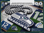 Seattle Seahawks Necklace | NFL12th Man Fan Gear, 34" Chain