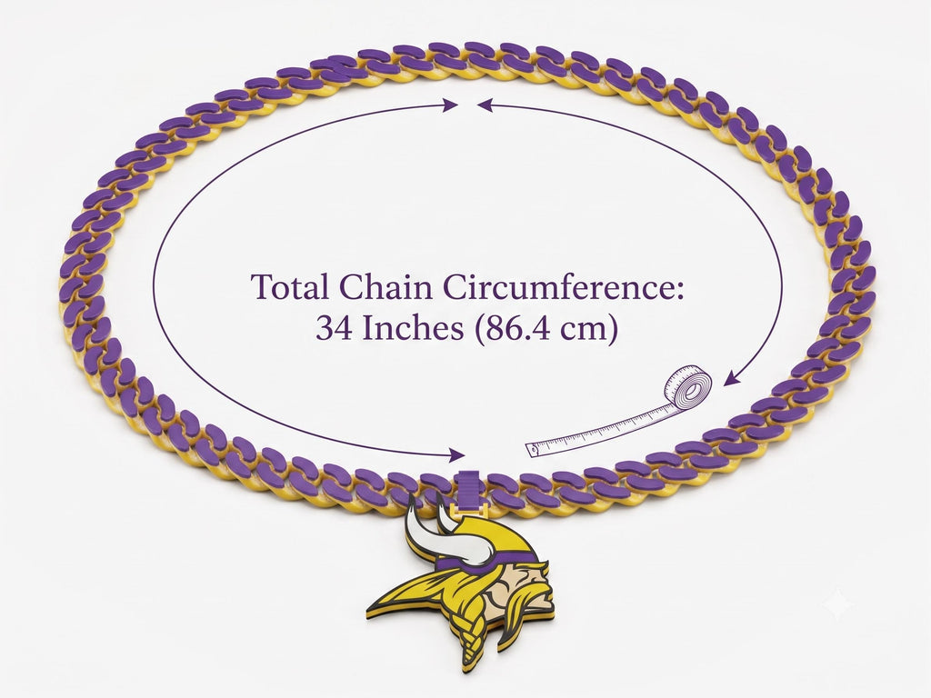Minnesota Vikings Fan Chain |NFL Necklace
