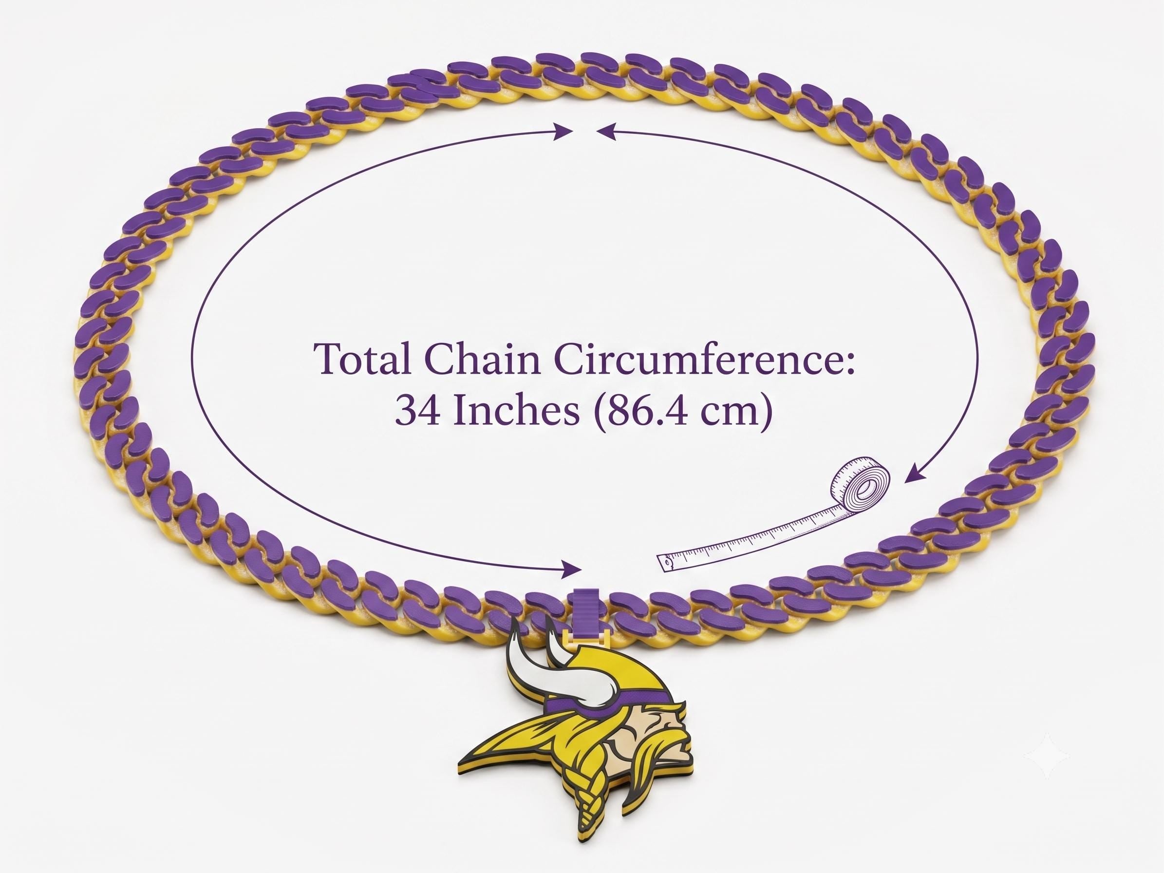 Minnesota Vikings Fan Chain |NFL Necklace