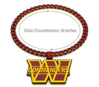 Washington Commanders Fan Chain - NFL 34 Inch Football Necklace