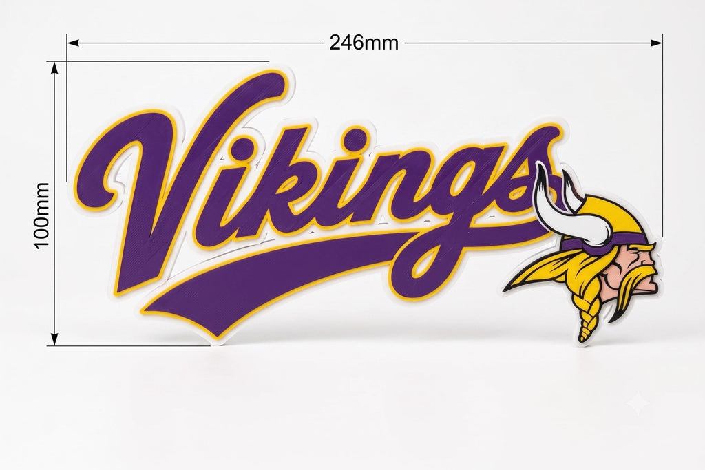 Minnesota Vikings Desk Sign | NFL Shelf Decor