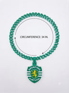 Sporting CP 3D Printed Necklace | Sporting Lisbon Fan Chain & Pendant | Football Supporter Jewelry | Soccer Stadium Game Day Gift