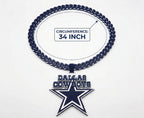 Dallas Cowboys Chain Necklace | NFL 34" Chunky Fan Pendant