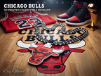 Chicago Bulls Necklace | 3D Printed Chunky 34" Basketball Chain | NBA Fan Pendant | Sports Fan Gift | Game Day Hip Hop Jewelry