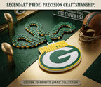 Green Bay Packers Necklace |NFL 34" Chunky Turnover Chain Pendant