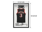 Allen Iverson 3D Printed Jersey Shadow Box | Philadelphia 76ers Decor | NBA Basketball Art | Dorm Room Decor & Back to School Desk Display