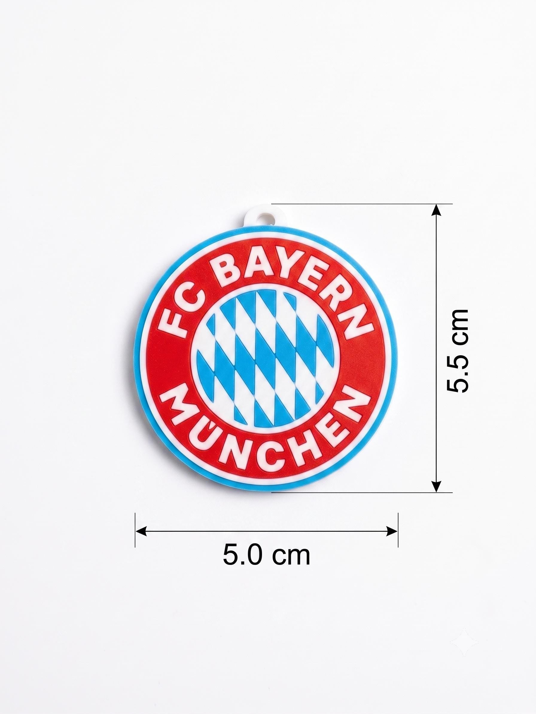 FC Bayern Munich Keychain • 3D Printed German Soccer Keyring • Bundesliga Football Bag Tag • Gift for Sports Fan • Mia San Mia Crest