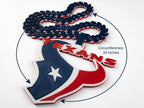 Houston Texans Fan Chain Necklace | 34 Inch NFL Turnover Style Chain