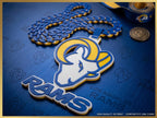 LA Rams Chain Necklace | NFL Los Angeles Football Pendant