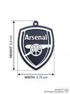 Arsenal FC Keychain | 3D Printed EPL Football Crest Keyring | Gunners Soccer Bag Tag | Premier League Sports Gift for Men & Fans