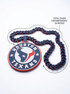 Houston Texans Fan Chain Necklace | NFL Oversized Game Day Medallion
