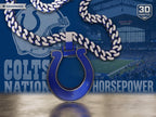 Indianapolis Colts Necklace | NFL 34 Inch Horseshoe Chain