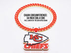 Kansas City Chiefs Fan Chain Necklace |NFL Football Pendant