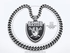 Raiders Necklace |NFL Raider Nation Football Pendant