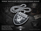 Raiders Necklace |NFL Raider Nation Football Pendant