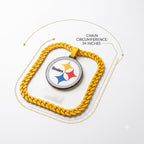 Pittsburgh Steelers Fan Chain | NFL Oversized Football Turnover Necklace